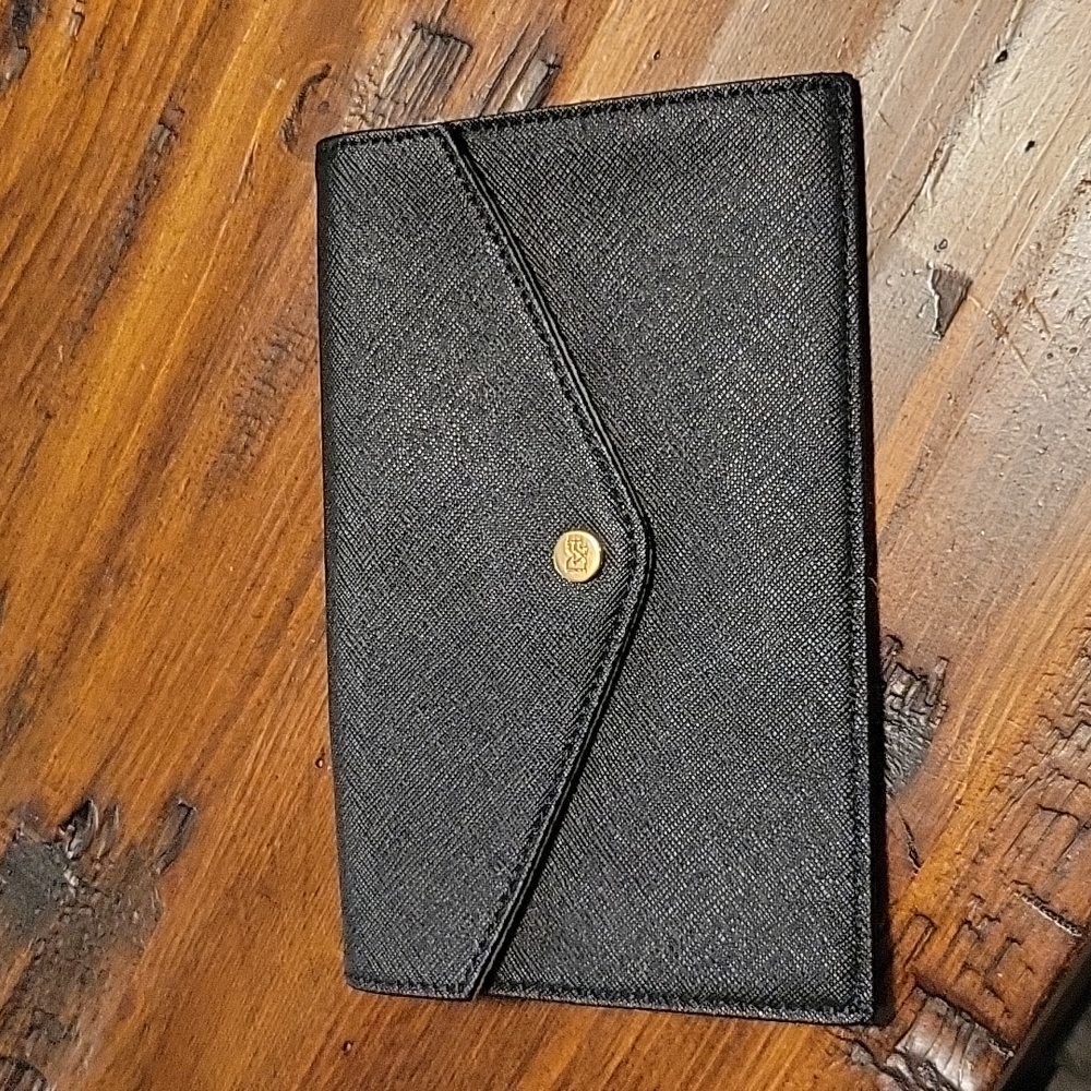 Diane Von Furstenberg Black Leather Envelope Bag